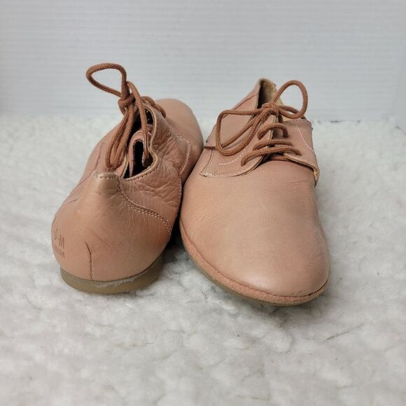 P-L-D-M By Palladium Womens Size 7.5 Oxford Lace Up Light Pink Leather Sneaker - Picture 7 of 9